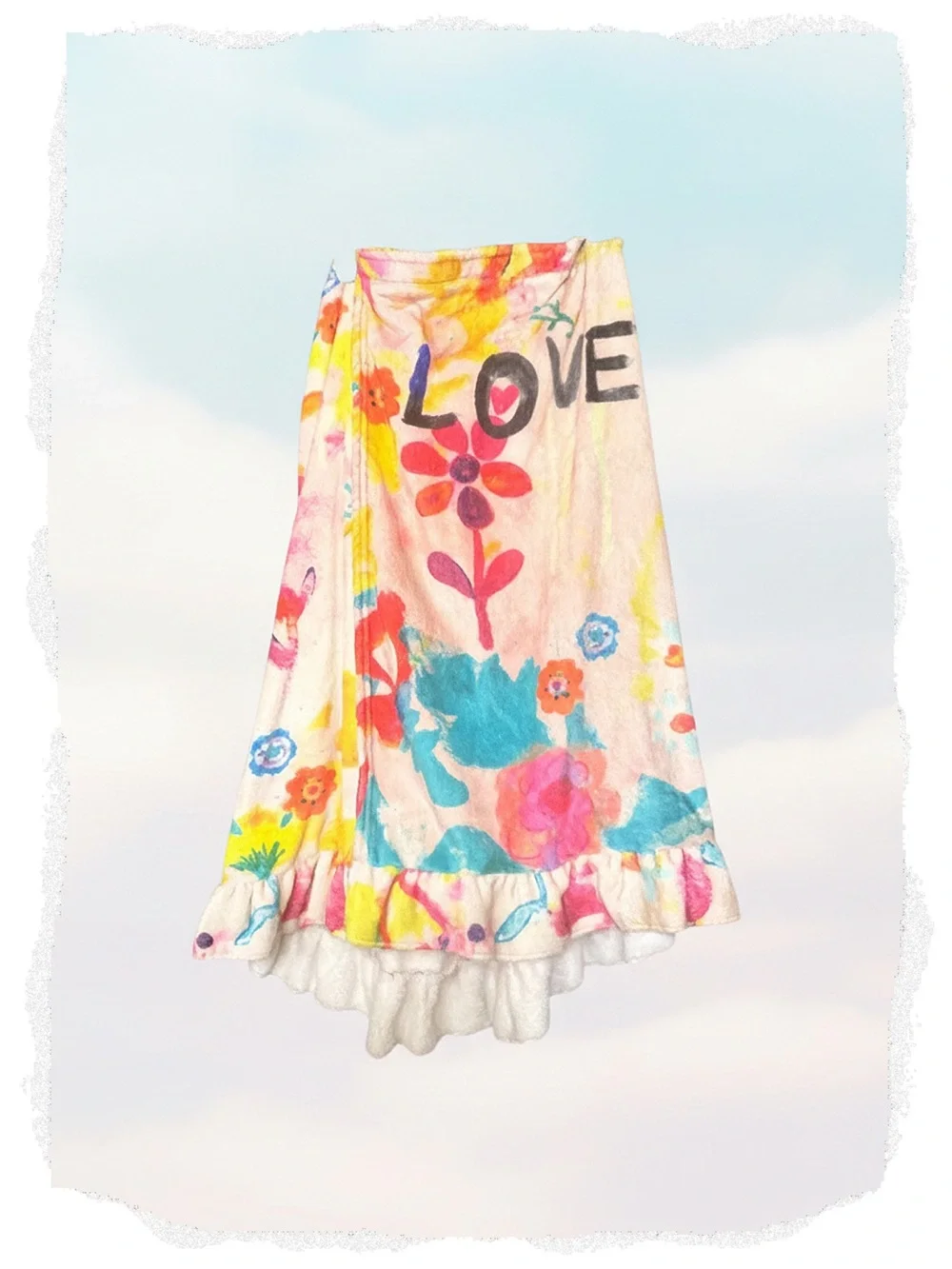 Natural Life Fleece Boho Towel Wrap EUC..Oversized• fits up to 3X, 27